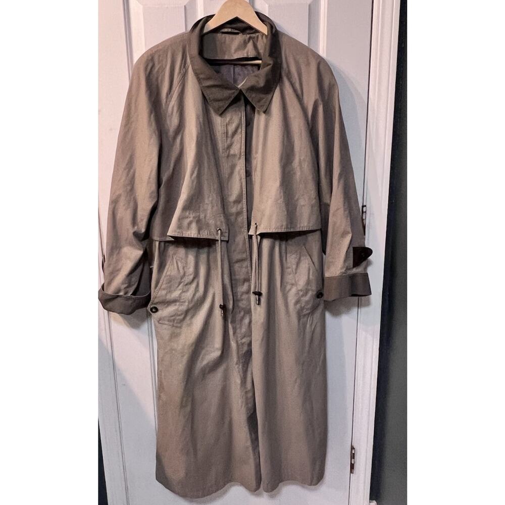 Two Tone Vtg Trench Coat L